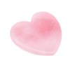 Pure Natural Rose Quartz Guasha Board Heart Shaped Scraping Massage Tool