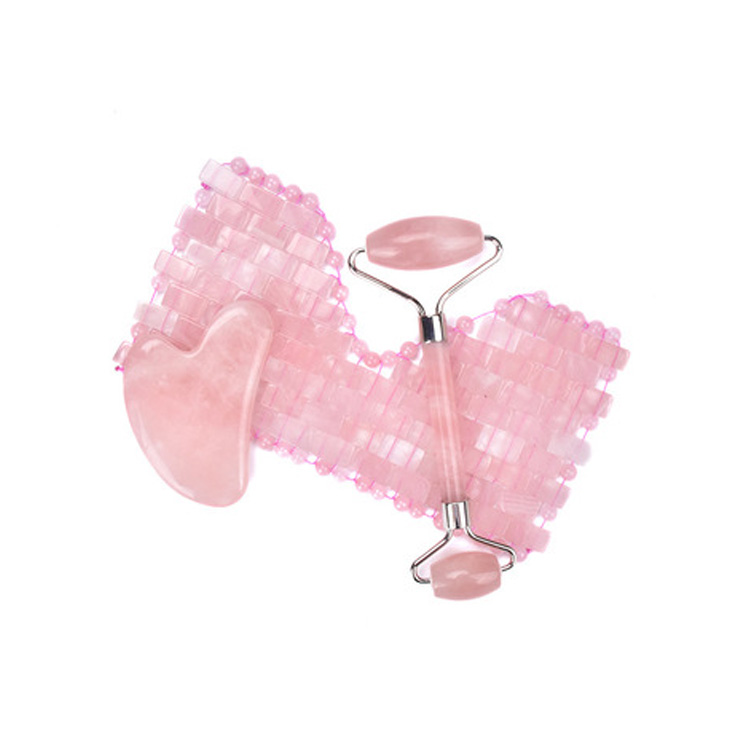 Natural Ice Pink Crystal Jade Eye Mask for Relieve Eye Fatigue