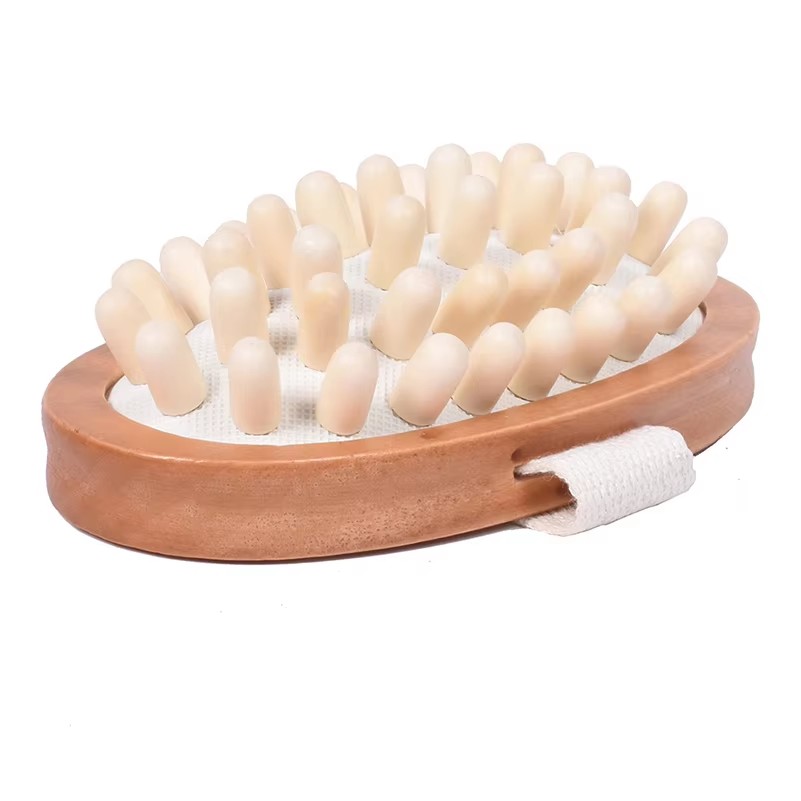 Body Anti Cellulite Brush Wooden Massage Relieve Tense Oil Spa Air Cushion Massage Hair Comb