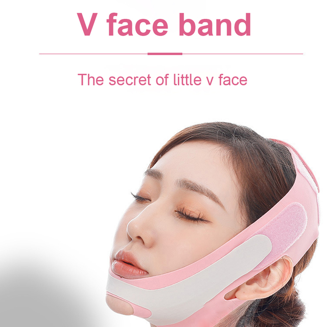 Far Infrared Elastic V-Face Bandage Plastic Face Mask