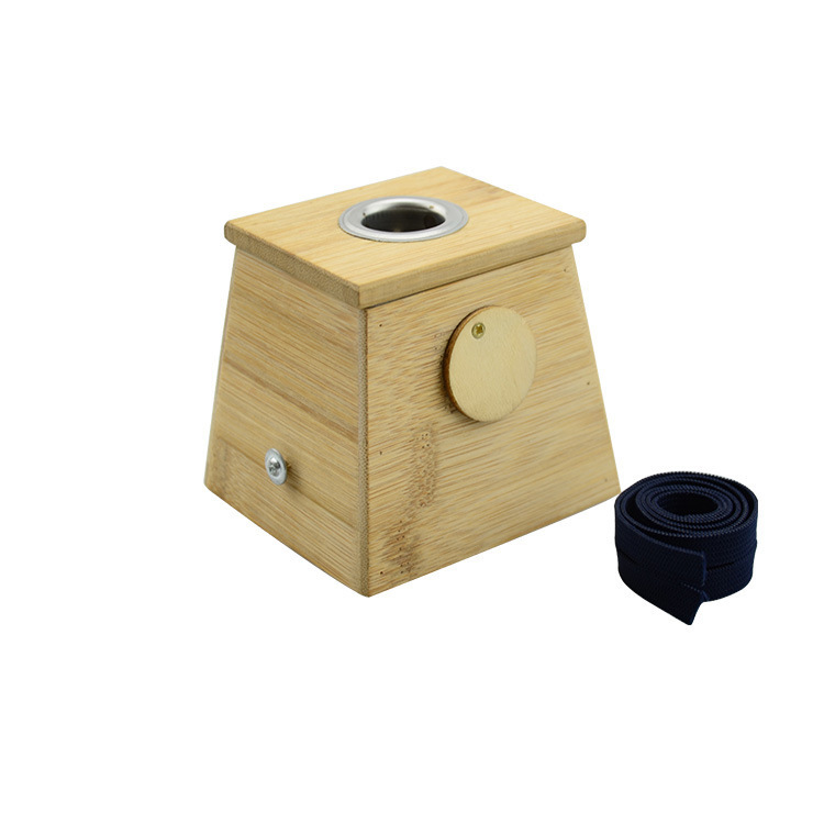 Single Hole Moxibustion Box Wooden Moxa Container