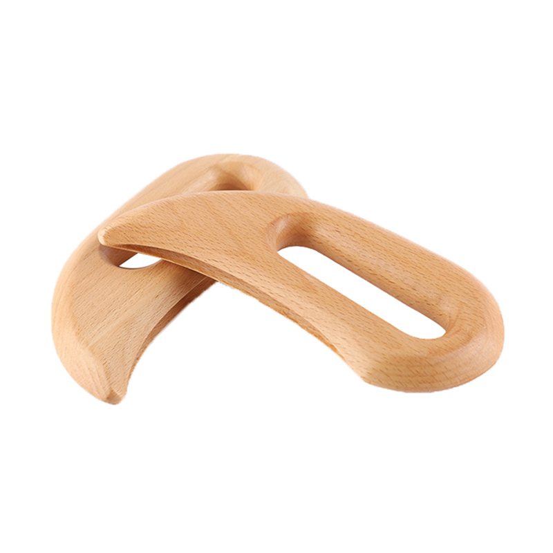 Mega Sale Natural Wooden Guasha Massage Scraper Pressure Therapy Acupoint Massager Facial Body Health Care Handle Massage Tool