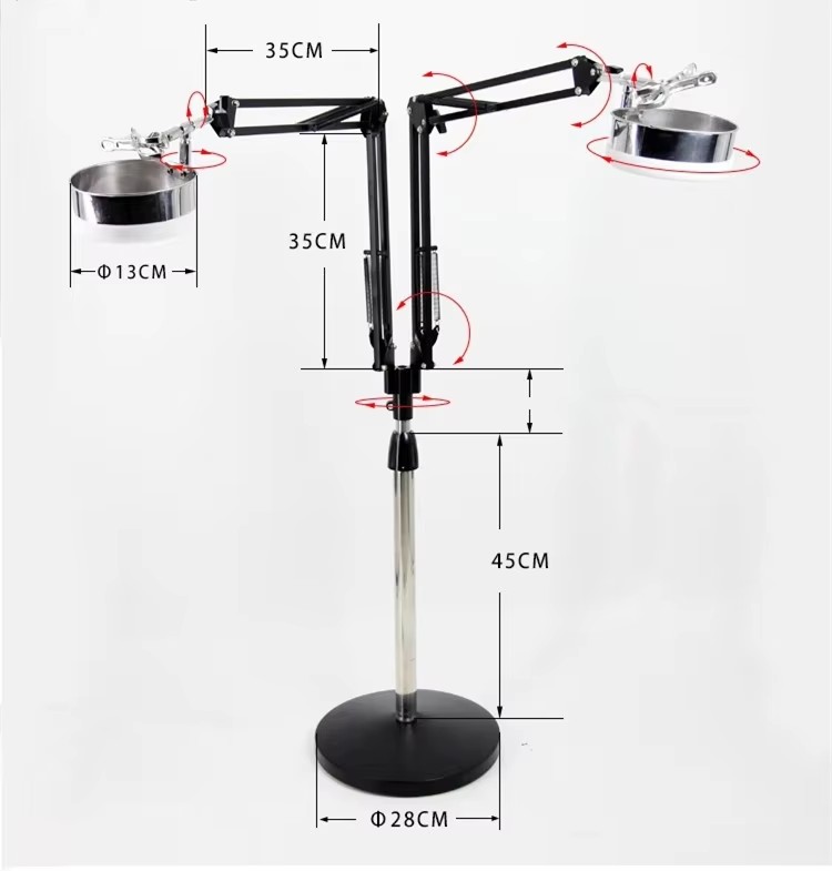 Xinsheng Double Heads Moxa device Medical treatment moxibustion frame for body care