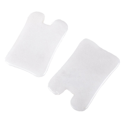 Special Promotion 100% Natural White Jade Gua Sha Board Square Shape Guasha Scraping Guasha Massage Massagr Tool