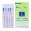 Stainless Steel Handle Disposable Sterile Acupuncture Needle Without Loop