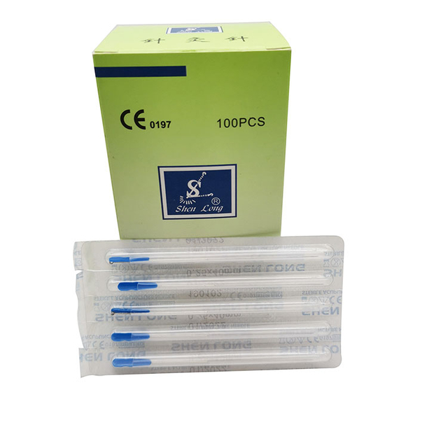 Sliver Handle Disposable Sterile Acupuncture Needle 