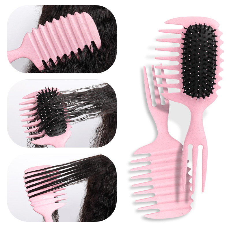 Hot curly hair styling comb three-pronged air bag comb hair wave styling smooth hair fluffy massage comb