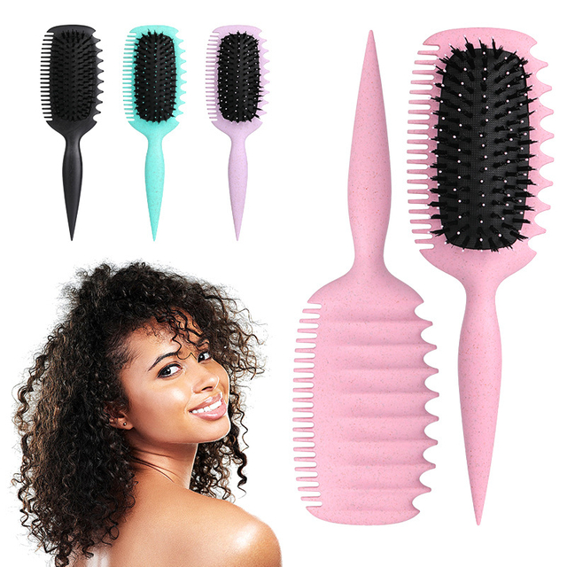 Hot spring comb curly styling comb Tip tail comb air bag big wave curly hair scalp meridian massage comb