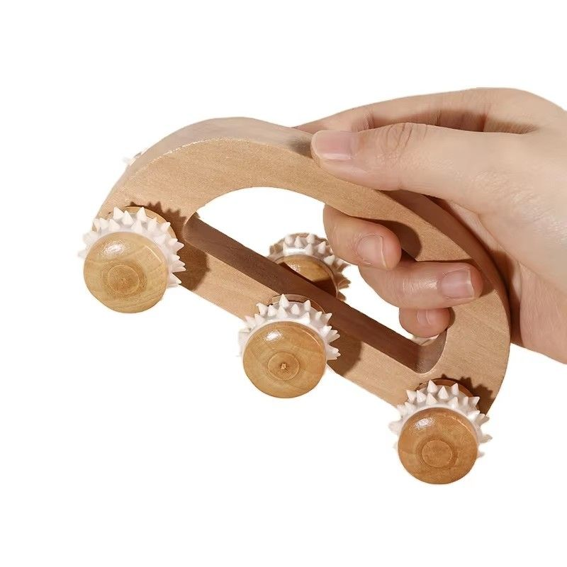 2025 New 6-Wheel Car Whole Body Shaping by Wooden Roller