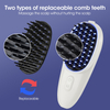 Red and Blue electric massage hair skin massager Black hair hair comb hair care portable light power massage comb