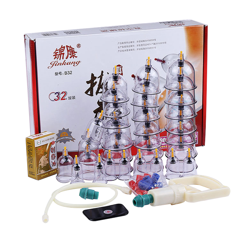 High Quality Traditional Chinese Jinkang 32cups acupuncture massage Vacuum Fire Cupping Machine