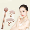 DIY natural jade roller can replace head jade massage facial beauty container rose quartz roller