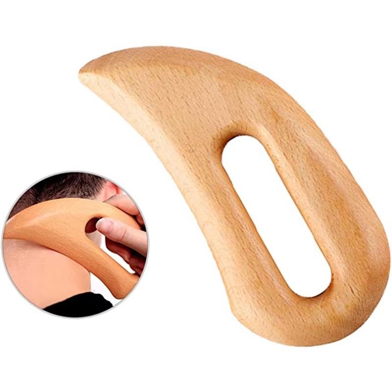 High Quality Wooden Knife Shape Guasha Board