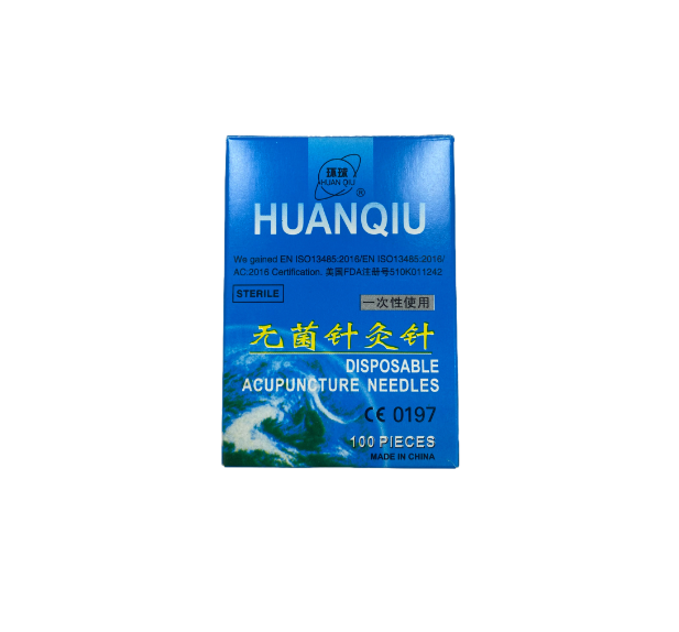 HUANQIU Disposable Copper Handle with Tube Detoxify blood circulation Acupuncture Needles for body