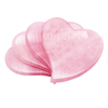 Natural Rose Quartz Guasha Board Heart Shaped Guasha Board Scraping Massage Tool