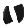 High Quality Black Jade Stone Guasha Board Obsidian Guasha Board Massager for Face