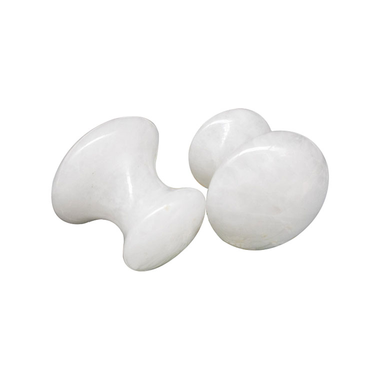 Wholesale Natural White Jade Tool Crystal Massage Tools Mushroom Shaped Massage Stick