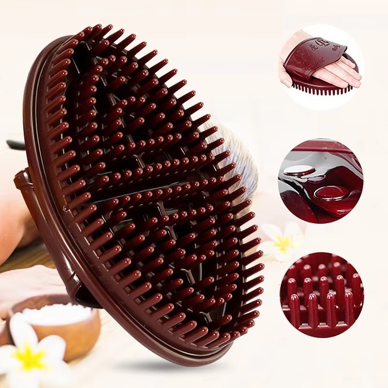 Meridians Massage Brush Whole Body Relaxation Massage Comb Essential Oil Brush Gentle Natural Cellulite Massager