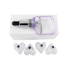 4Pcs Heart and Star Shaped Cupping Cups with Pumb Plastic Vacuum Therapy Set Cupping Kit Massager with Box