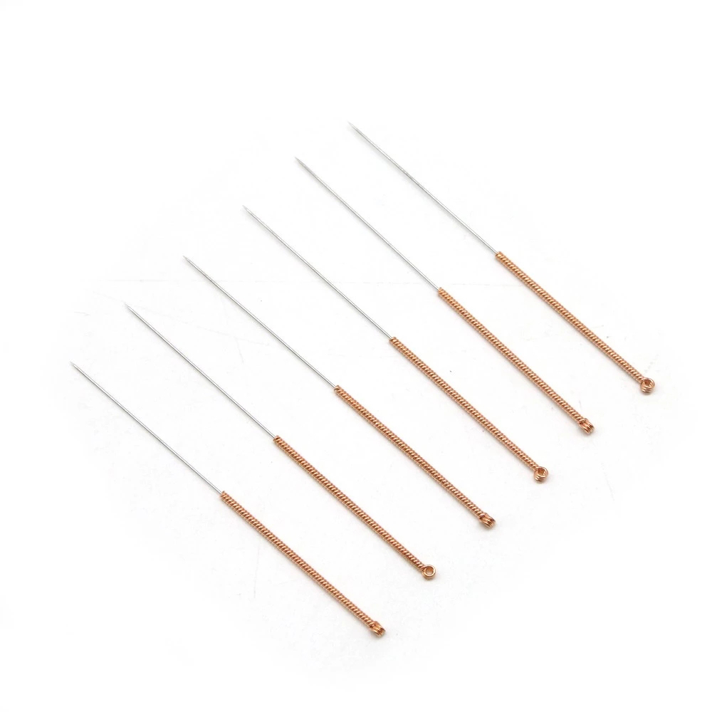 Chinese traditional copper handle acupuncture needle Therapy Face Multi Size 100pcs/box