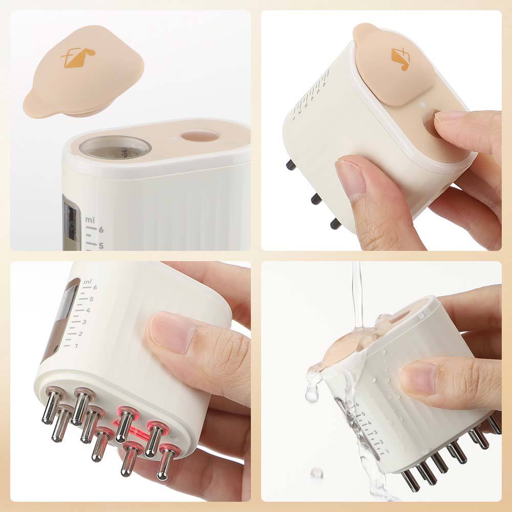 Scalp medicine comb micro-current red light medicine machine vibration massage comb wholesale