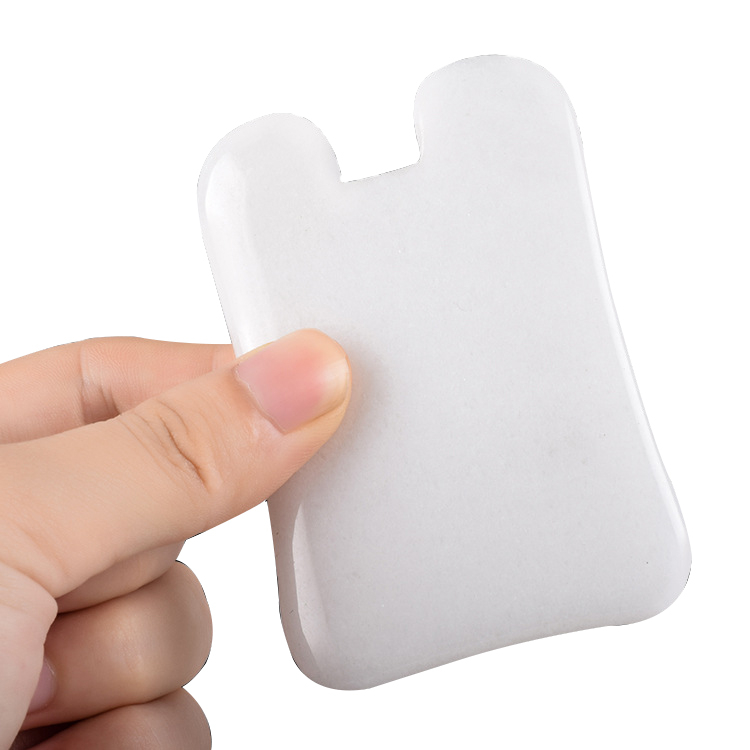 Special Promotion 100% Natural White Jade Gua Sha Board Square Shape Guasha Scraping Guasha Massage Massagr Tool