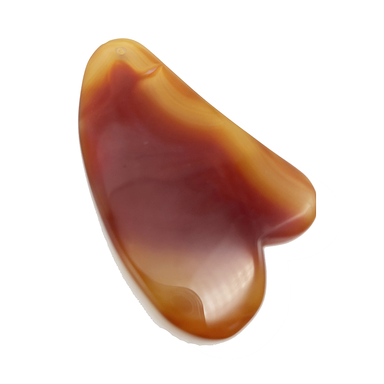 100% Natural Stone Red Agate Guasha Board