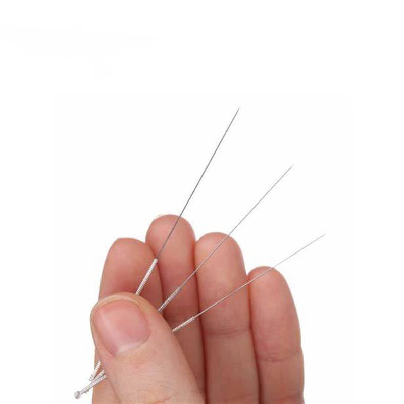 Sliver Handle Disposable Sterile Acupuncture Needle 