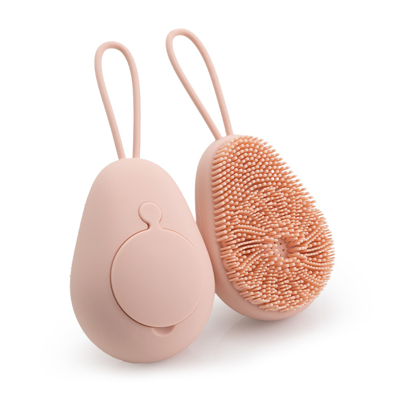 The new silicone bath brush can be filled with shower gel without damaging the skin bath brush children's scrub brush Massage brush