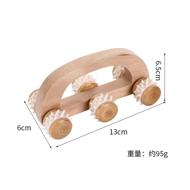 2025 New 6-Wheel Car Whole Body Shaping by Wooden Roller