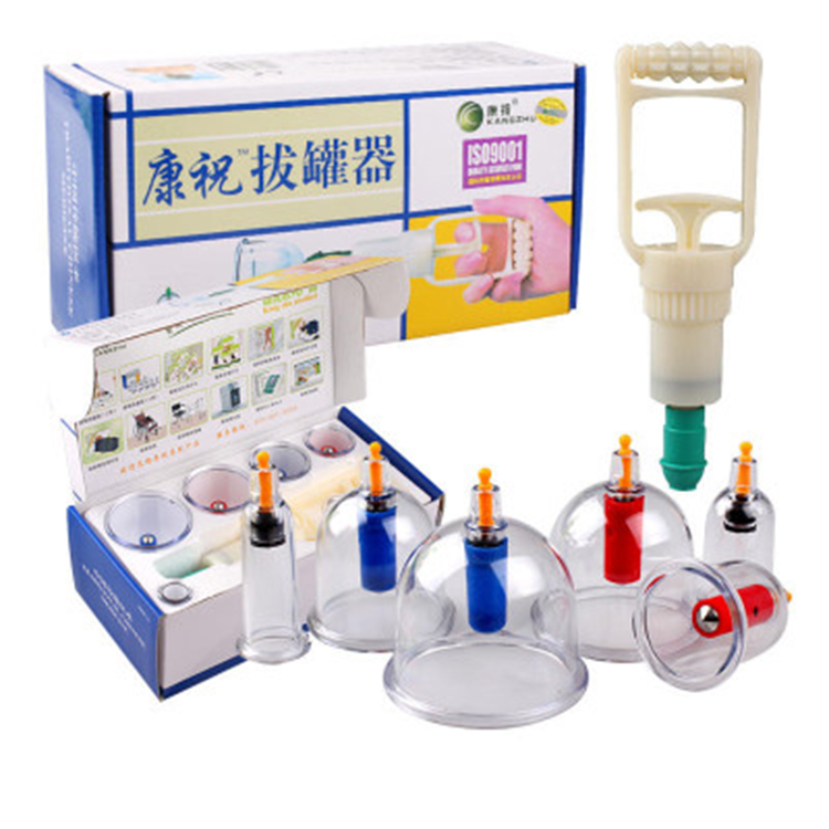 Hot Selling 6 Cups Kangzhu Cupping Vacuum Set Vacuum Cupping Machine