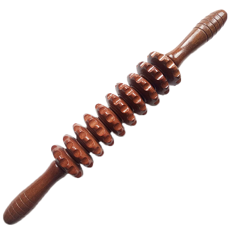 High quality Muscle Relax Tool Wooden Therapy Massage Yoga Body shaping Massage wood Roller