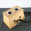 Good Quality Double Hole Moxibustion Wooden Moxa Container