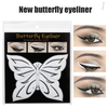 Butterfly eyeliner eyeshadow with non-woven eye makeup auxiliary sticker