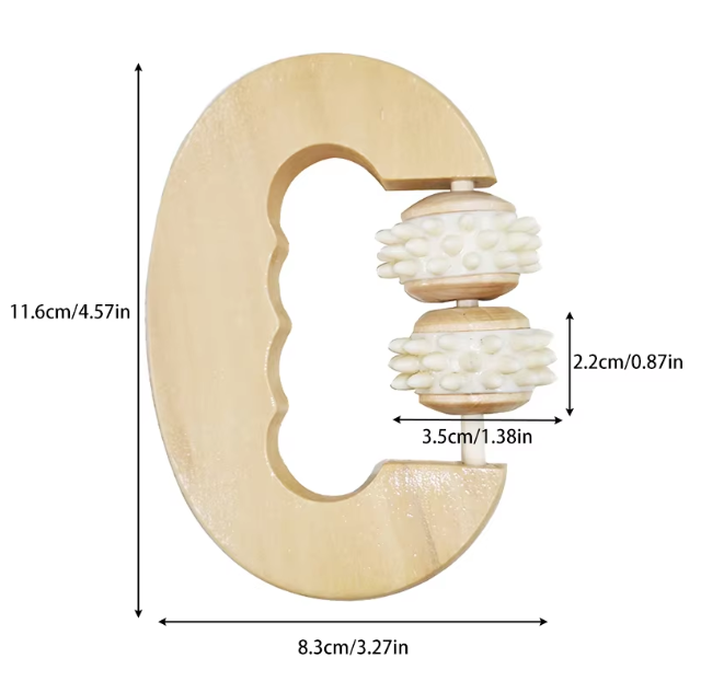 Wooden Therapy Massage Scraping Board Wood Roller Wood Therapy Tools Anti Cellulite Massage Roller Soft Tissue Massage