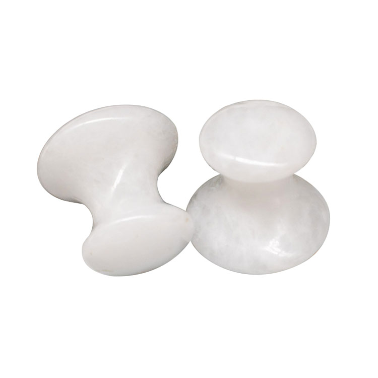 Wholesale Natural White Jade Tool Crystal Massage Tools Mushroom Shaped Massage Stick