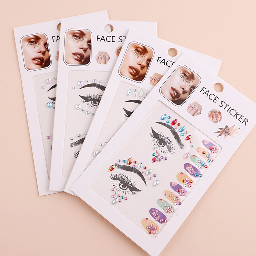 Eye Makeup Face Rhinestones Jewelry Children's Nail Drill Stickers