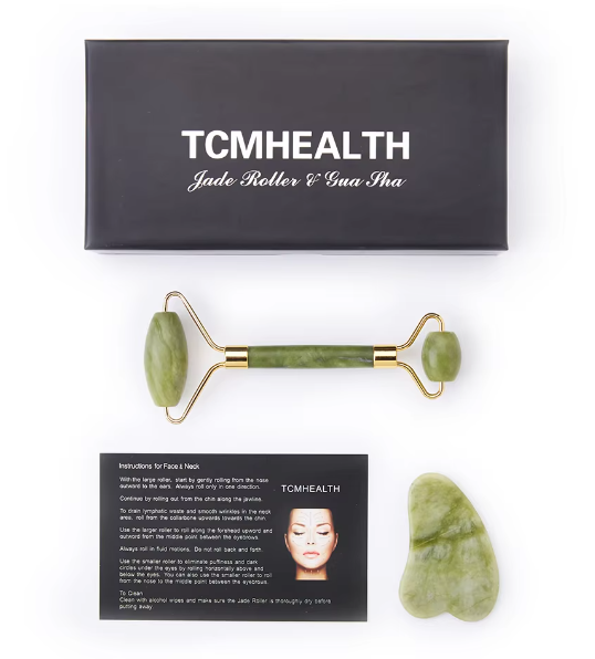 Facial Roller Gua Sha Tool Guasha Stone Jade Roller Gua Sha Set with Box