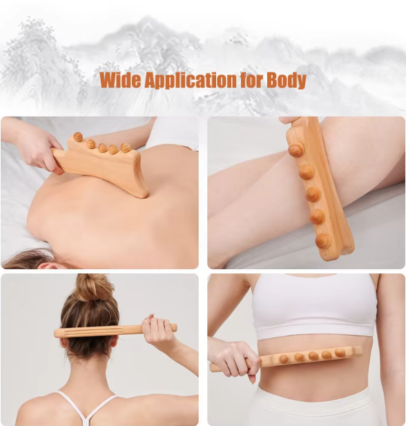 Best Choice Low [rice Wood Therapy Massage Tools Hot Sale Guasha Stick Wooden Scrapping Stick Gua Sha Board Massage