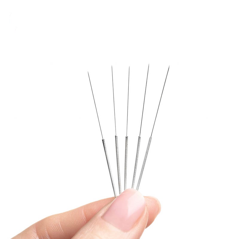 Sliver Handle Disposable Sterile Acupuncture Needle 