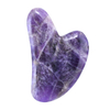Factory Wholesale Pure Natural Amethyst Heart Shape Guasha Board