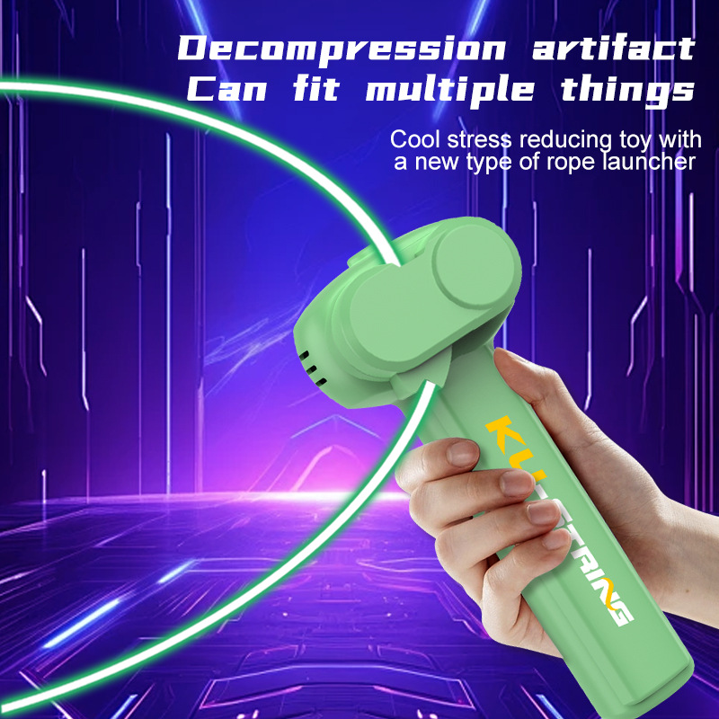 Tiktok boom decompression glow-in-the-dark rope play a wool electric propeller