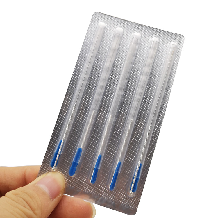 High Quality 100pcs/box Dry Needling Silver Coated Acupuncture Needle