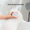 Press shampoo massage comb head bath brush grab head silicone shampoo bath brush