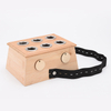 Six Holes Moxibustion Box Wooden Moxa Container