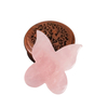 Pure Natural Rose Quartz Butterfly-shaped Facial Jade for Body Rose Quartz Jade Guasha Board