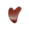 High Quality Pure Natural Red Stone Heart Shape Guasha Board