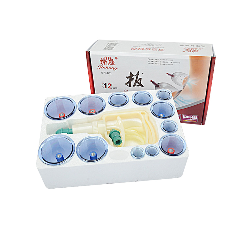 Unbeatable Price Jinkang Traditional Chineses Fire Cupping 12 Cups Vacuum Cupping Machine