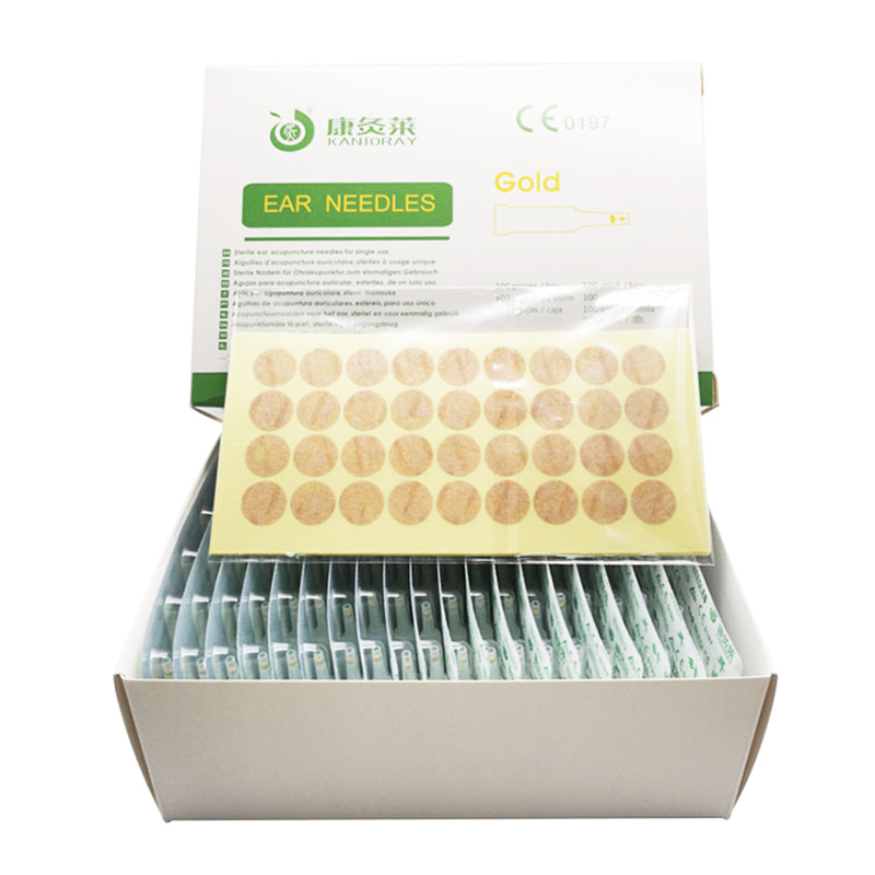 Wholesale Traditional Chinese medical acupoint massage natural therapy Ear acupuncture needle with gold coated