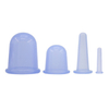 New Arrival 4pcs Silicone Body Cupping Cups Neck Back Eyes Massage Vacuum Cans Anti-cellulite Massager Suction Cup Treatments